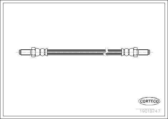 Corteco 19018747 - Flexible de frein cwaw.fr