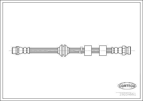 Corteco 19034661 - Flexible de frein cwaw.fr