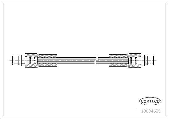 Corteco 19034639 - Flexible de frein cwaw.fr