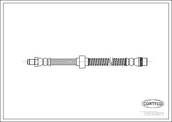 Corteco 19034297 - Flexible de frein cwaw.fr