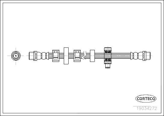 Corteco 19034272 - Flexible de frein cwaw.fr