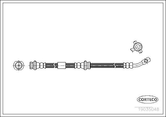 Corteco 19035048 - Flexible de frein cwaw.fr