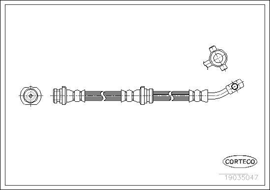 Corteco 19035047 - Flexible de frein cwaw.fr