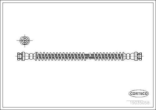 Corteco 19035058 - Flexible de frein cwaw.fr