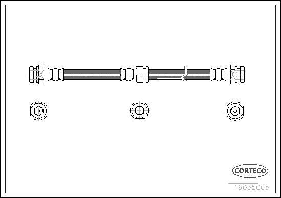 Corteco 19035065 - Flexible de frein cwaw.fr