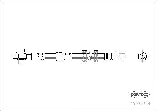 Corteco 19035324 - Flexible de frein cwaw.fr