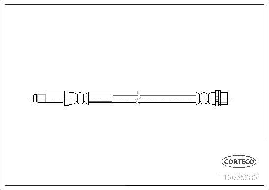 Corteco 19035286 - Flexible de frein cwaw.fr