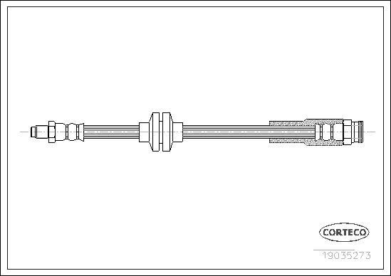 Corteco 19035273 - Flexible de frein cwaw.fr