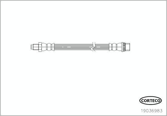 Corteco 19036983 - Flexible de frein cwaw.fr