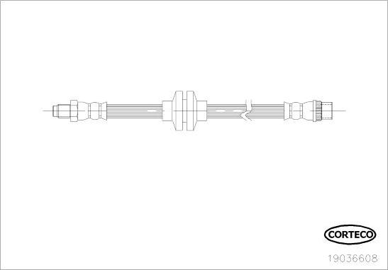 Corteco 19036608 - Flexible de frein cwaw.fr