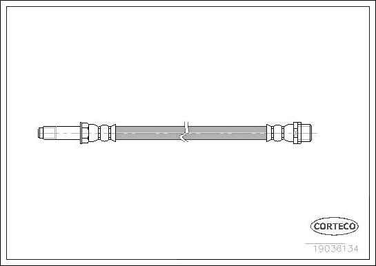 Corteco 19036134 - Flexible de frein cwaw.fr