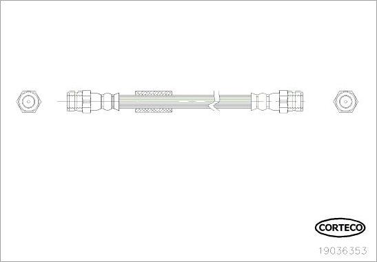 Corteco 19036353 - Flexible de frein cwaw.fr