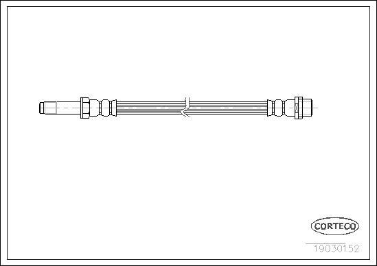 Corteco 19030152 - Flexible de frein cwaw.fr