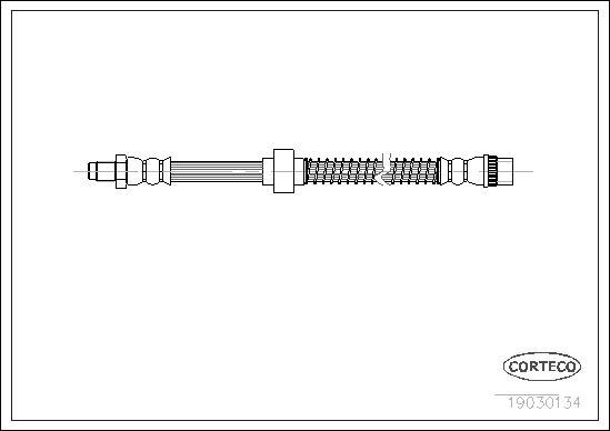 Corteco 19030134 - Flexible de frein cwaw.fr