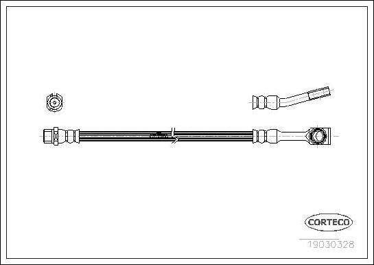 Corteco 19030328 - Flexible de frein cwaw.fr