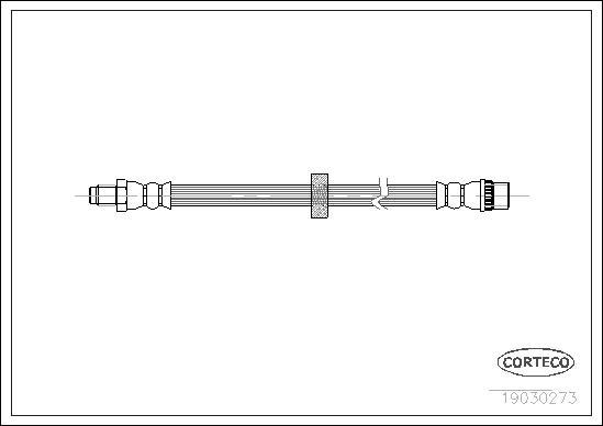 Corteco 19030273 - Flexible de frein cwaw.fr