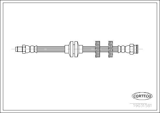 Corteco 19031581 - Flexible de frein cwaw.fr