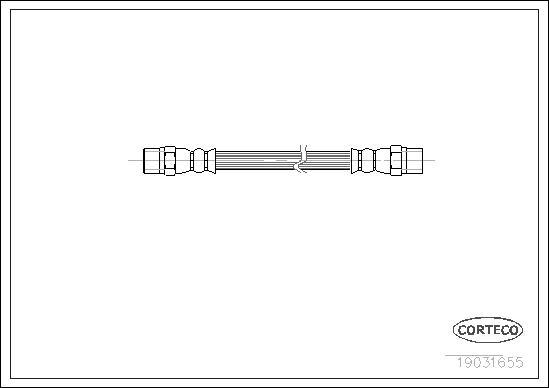 Corteco 19031655 - Flexible de frein cwaw.fr