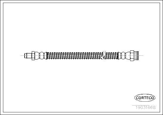 Corteco 19031668 - Flexible de frein cwaw.fr