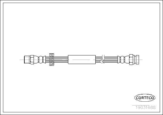 Corteco 19031688 - Flexible de frein cwaw.fr