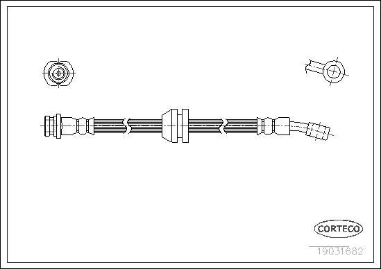 Corteco 19031682 - Flexible de frein cwaw.fr