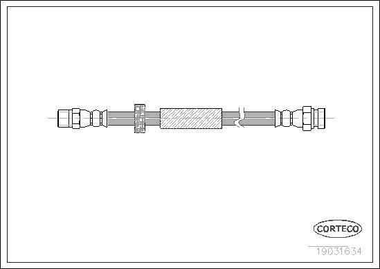 Corteco 19031634 - Flexible de frein cwaw.fr