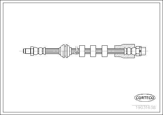 Corteco 19031638 - Flexible de frein cwaw.fr