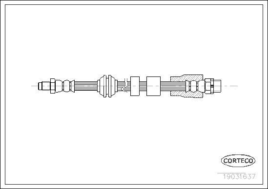 Corteco 19031637 - Flexible de frein cwaw.fr