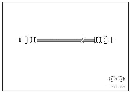 Corteco 19031068 - Flexible de frein cwaw.fr