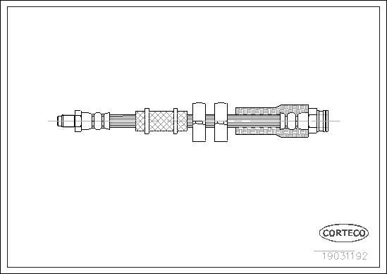 Corteco 19031192 - Flexible de frein cwaw.fr