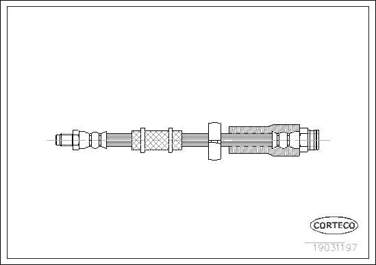 Corteco 19031197 - Flexible de frein cwaw.fr