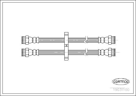 Corteco 19031100 - Flexible de frein cwaw.fr