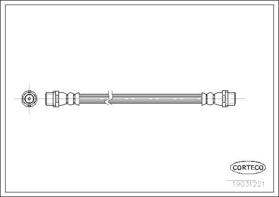 Corteco 19031221 - Flexible de frein cwaw.fr