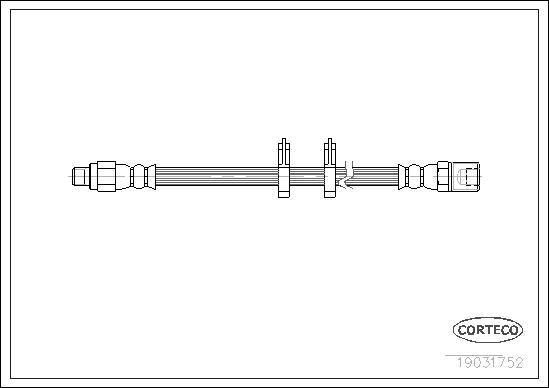 Corteco 19031752 - Flexible de frein cwaw.fr