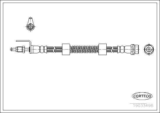 Corteco 19033498 - Flexible de frein cwaw.fr