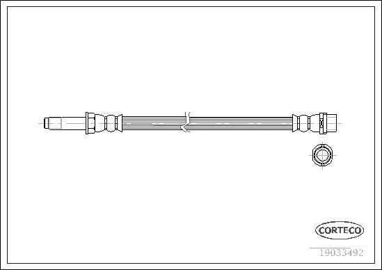 Corteco 19033492 - Flexible de frein cwaw.fr