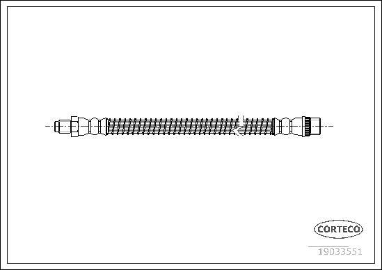 Corteco 19033551 - Flexible de frein cwaw.fr