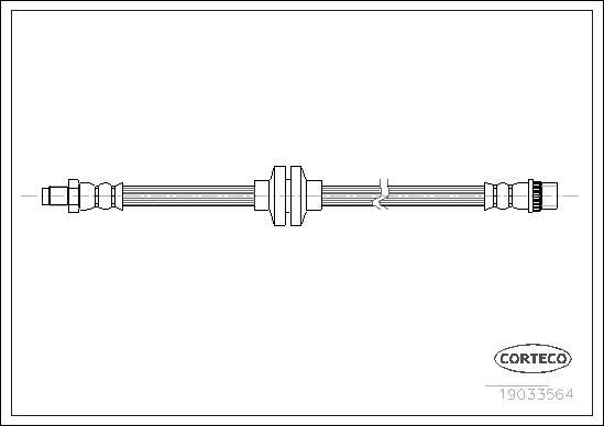 Corteco 19033564 - Flexible de frein cwaw.fr