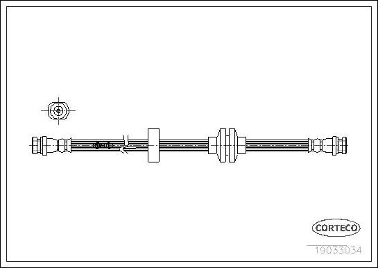 Corteco 19033034 - Flexible de frein cwaw.fr