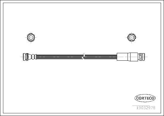 Corteco 19032978 - Flexible de frein cwaw.fr