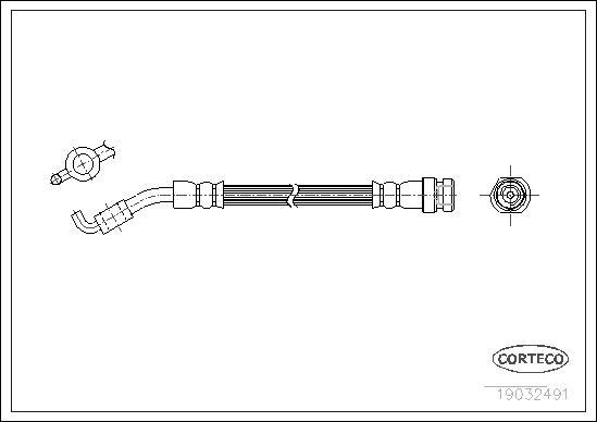 Corteco 19032491 - Flexible de frein cwaw.fr