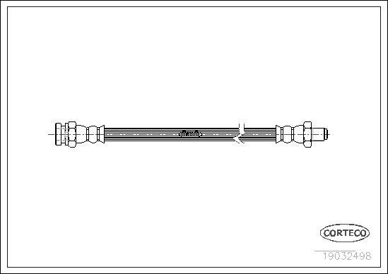 Corteco 19032498 - Flexible de frein cwaw.fr