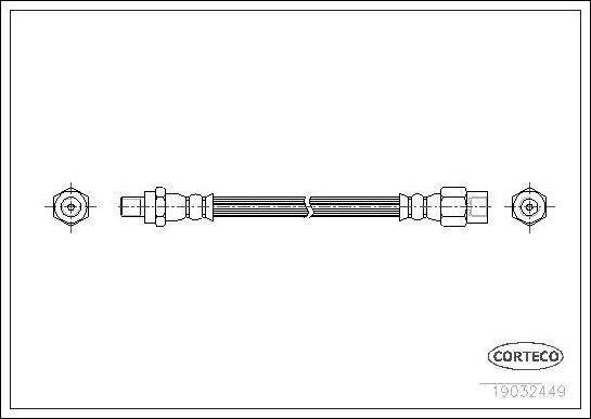 Corteco 19032449 - Flexible de frein cwaw.fr