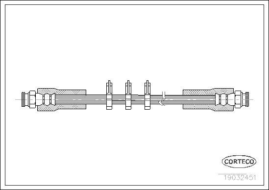 Corteco 19032451 - Flexible de frein cwaw.fr