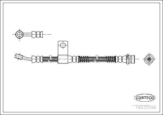 Corteco 19032598 - Flexible de frein cwaw.fr