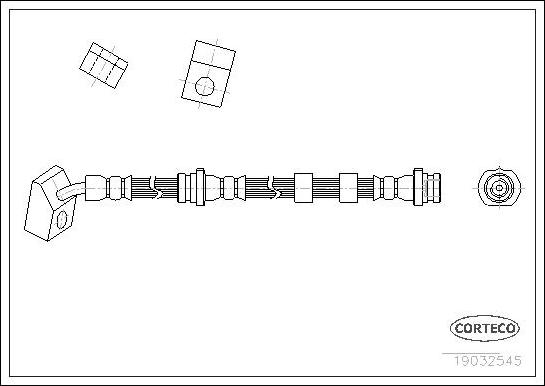 Corteco 19032545 - Flexible de frein cwaw.fr