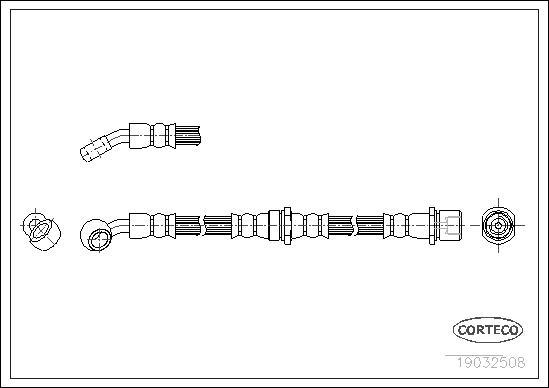 Corteco 19032508 - Flexible de frein cwaw.fr