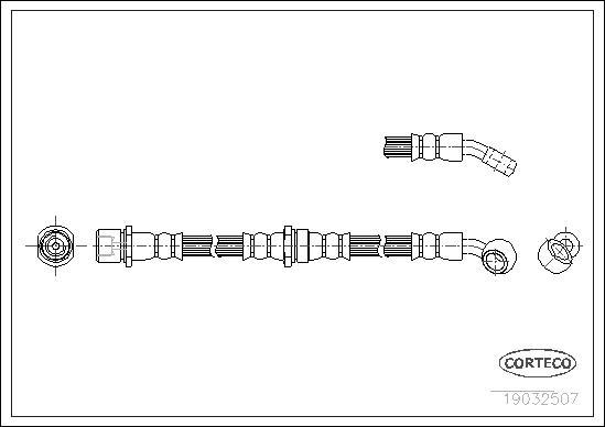 Corteco 19032507 - Flexible de frein cwaw.fr