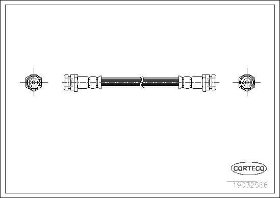 Corteco 19032586 - Flexible de frein cwaw.fr