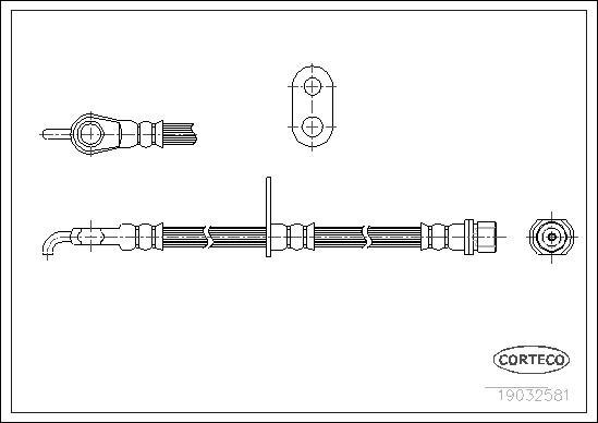 Corteco 19032581 - Flexible de frein cwaw.fr